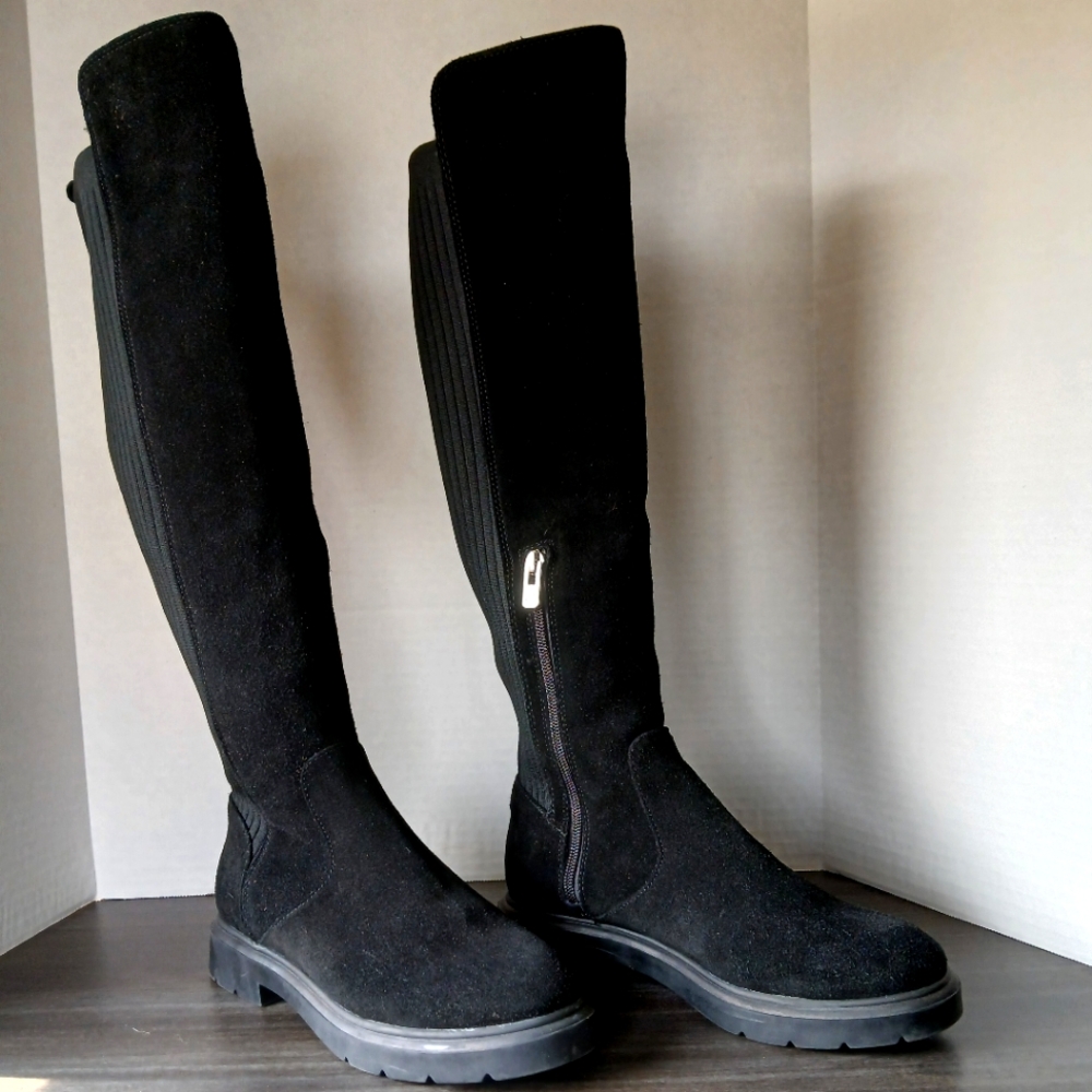 Antonio Malani Bla k Suede Boots